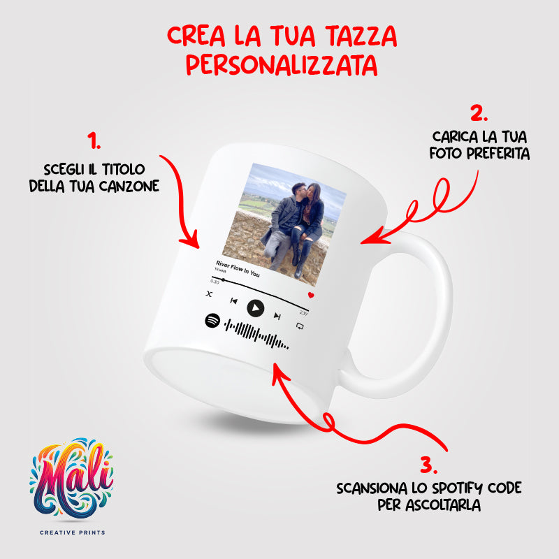 Tazza Spotify Personalizzata
